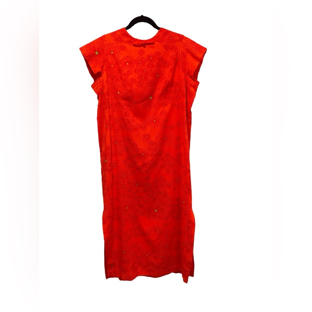Isoshima’s Hale Aloha Vintage 60s - 70s Orange Floral Print Maxi summer dress